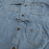 FREAK'S STORE 新品 SOMETHING別注 Denim Shirts Onepiece ワンピース 25SS ライトブルー レディース フリークスストア【中古】5-0815S♪