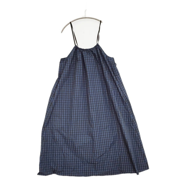 JOURNAL STANDARD relume タフタチェックギャザーワンピース ネイビー ブラック レディース ジャーナルスタンダードレリューム【中古】5-0819S♪