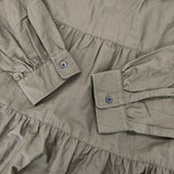 GYMPHLEX コットンティアードワンピース 定価24200円 GY-G0066 ワンピース ブラウン レディース ジムフレックス【中古】5-1016M∞