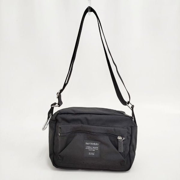 marimekko My Things 定価22000円 ショルダーバッグ ブラック レディース マリメッコ【中古】5-1103G∞