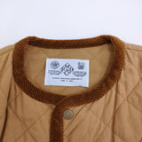 R&D.M.Co- キルティングハーフコート コート キャメル レディース オールドマンズテーラー【中古】5-1022T♪