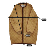 R&D.M.Co- キルティングハーフコート コート キャメル レディース オールドマンズテーラー【中古】5-1022T♪