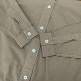 MHL. 595-4153501 COMPACT COTTON POPLIN 長袖シャツ 24SS ブラウン レディース エムエイチエル【中古】5-1103M∞