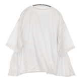 nest Robe コットンリネンドッキングプルオーバー 定価22000円 Ｔシャツ カットソー オフホワイト レディース ネストローブ【中古】5-0815S♪