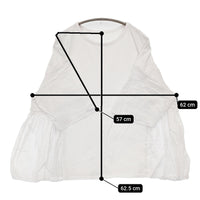 nest Robe コットンリネンドッキングプルオーバー 定価22000円 Ｔシャツ カットソー オフホワイト レディース ネストローブ【中古】5-0815S♪