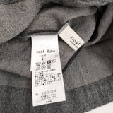 nest Robe ウールリネンジャケット セーラー 定価38500円 01243-1074 ジャケット グレー レディース ネストローブ【中古】5-1022T♪