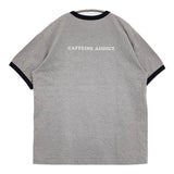 LENO コットンリンガーTシャツ 定価15400円 H2401-CS029 サイズ1 半袖Ｔシャツ カットソー グレー レディース リノ【中古】5-0809S♪