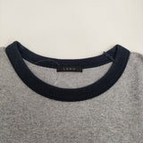 LENO コットンリンガーTシャツ 定価15400円 H2401-CS029 サイズ1 半袖Ｔシャツ カットソー グレー レディース リノ【中古】5-0809S♪