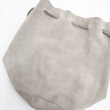 evam eva レザードローストリングバッグ 定価21000円 巾着 牛革 トートバッグ ベージュ レディース エヴァムエヴァ【中古】5-1103G∞