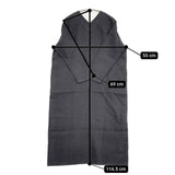 vie evam eva ドロップショルダーVネック 起毛リネン 定価24000円 V191T901 草木染め ワンピース チャコールグレー レディース ヴィー エヴァムエヴァ【中古】5-1103M∞