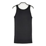 evam eva カシミヤシルクスリーブレス 定価23000円 E002K001 サイズ2 タンクトップ ブラック レディース エヴァムエヴァ【中古】5-0815M♪
