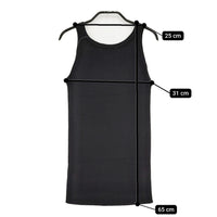 evam eva カシミヤシルクスリーブレス 定価23000円 E002K001 サイズ2 タンクトップ ブラック レディース エヴァムエヴァ【中古】5-0815M♪