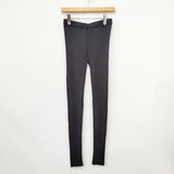 evam eva カシミヤシルクレギンス 定価25000円 サイズ2 レギンス ブラック レディース エヴァムエヴァ【中古】5-1111T◎