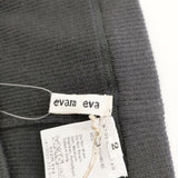 evam eva カシミヤシルクレギンス 定価25000円 サイズ2 レギンス ブラック レディース エヴァムエヴァ【中古】5-1111T◎