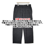 evam eva E183T174 プレスウール グレンチェック イージーパンツ サイズ2 日本製 パンツ チャコールグレー ブラック レディース エヴァムエヴァ【中古】5-1007T△