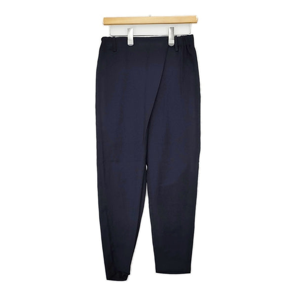 mizuiro-ind 未使用品 ラップライクイージーパンツ 定価16800円 3-267776 パンツ ネイビー レディース ミズイロインド【中古】5-1007T△