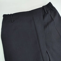mizuiro-ind 未使用品 ラップライクイージーパンツ 定価16800円 3-267776 パンツ ネイビー レディース ミズイロインド【中古】5-1007T△