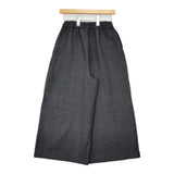 mizuiro-ind イージーワイドパンツ ヘリンボーン 日本製 パンツ チャコールグレー レディース ミズイロインド【中古】5-1007T△