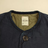 45R/45rpm サテンキルトの908ビーチブルゾン（インディゴ 焦）定価80300円 ジャケット ネイビー レディース フォーティーファイブアールピーエム【中古】5-1119A∞