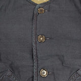 45R/45rpm サテンキルトの908ビーチブルゾン（インディゴ 焦）定価80300円 ジャケット ネイビー レディース フォーティーファイブアールピーエム【中古】5-1119A∞