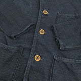 45R/45rpm でこぼこ天竺の908チロリアンジャケット3 インディゴ 定価46200円 ネイビー レディース フォーティーファイブアールピーエム【中古】5-1031M♪