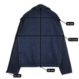 45R/45rpm でこぼこ天竺の908チロリアンジャケット3 インディゴ 定価46200円 ネイビー レディース フォーティーファイブアールピーエム【中古】5-1031M♪