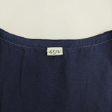 45R/45rpm テンセルのレイレイノースリーブトップ フリル 定25300円 ブラウス 紺 レディース フォーティーファイブアールピーエム【中古】5-0815S♪