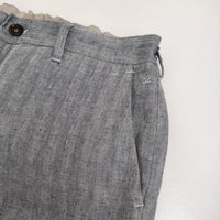 45R/45rpm リネンツイードのイージースラックス インディゴ パンツ ネイビー レディース フォーティーファイブアールピーエム【中古】5-0819M♪