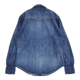 45R/45rpm ゴマデニムのイースタンシャツ（加工）定価42900円 長袖シャツ ブルー レディース フォーティーファイブアールピーエム【中古】5-1103M∞