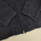 45R/45rpm 縮絨メルトンの908ライダース サイズ3 定価74800円 ニット ブルゾン ネイビー レディース フォーティーファイブアールピーエム【中古】5-1119T∞