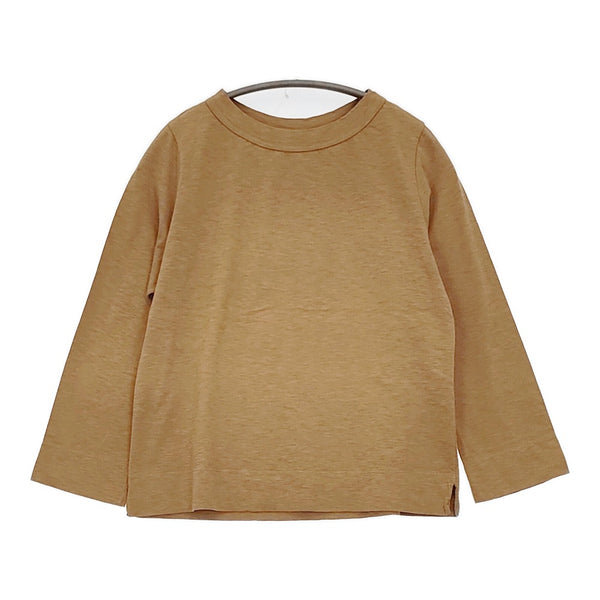 45R/45rpm ジンバブエコットンの四角Tシャツ 定価9900円 カットソー キャメル レディース フォーティーファイブアールピーエム【中古】5-0815M♪