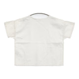 45R/45rpm コットンリネンデニムのビッグTシャツ 定価24200円 ホワイト レディース フォーティーファイブアールピーエム【中古】5-0819S♪