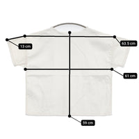 45R/45rpm コットンリネンデニムのビッグTシャツ 定価24200円 ホワイト レディース フォーティーファイブアールピーエム【中古】5-0819S♪