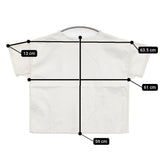 45R/45rpm コットンリネンデニムのビッグTシャツ 定価24200円 ホワイト レディース フォーティーファイブアールピーエム【中古】5-0819S♪