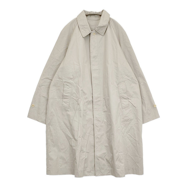 45R/45rpm 高密度ギャバの908ステンカラーコート サイズ4 定価59400円 オフホワイト メンズ フォーティーファイブアールピーエム【中古】5-1014M♪