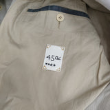 45R/45rpm 高密度ギャバの908ステンカラーコート サイズ4 定価59400円 オフホワイト メンズ フォーティーファイブアールピーエム【中古】5-1014M♪