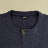 45R/45rpm カメリヤスムースのロングカーディガン ニットコート 定価64900円 カーディガン ネイビー レディース フォーティーファイブアールピーエム【中古】5-1119T∞