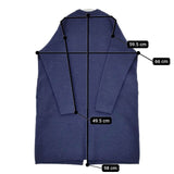 45R/45rpm カメリヤスムースのロングカーディガン ニットコート 定価64900円 カーディガン ネイビー レディース フォーティーファイブアールピーエム【中古】5-1119T∞