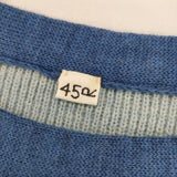 45R/45rpm アルルとフロートのミックスビッグチュニック 定価52800円 ウール チュニック ブルー レディース フォーティーファイブアールピーエム【中古】5-1119T∞