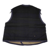 45R/45rpm ジャージフラノのリバーシブルキルトベスト 定価66000円 ネイビー グリーン レディース フォーティーファイブアールピーエム【中古】5-1022T♪