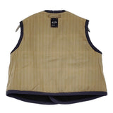 45R/45rpm ジャージフラノのリバーシブルキルトベスト 定価66000円 ネイビー グリーン レディース フォーティーファイブアールピーエム【中古】5-1022T♪