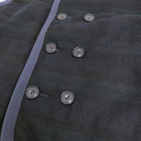 45R/45rpm ジャージフラノのリバーシブルキルトベスト 定価66000円 ネイビー グリーン レディース フォーティーファイブアールピーエム【中古】5-1022T♪