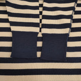 45R/45rpm USモーボーダーの908オーシャンネック ニット ネイビー ベージュ レディース フォーティーファイブアールピーエム【中古】5-1022T♪