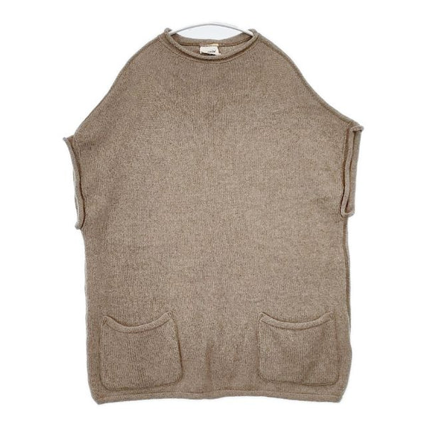 45R/45rpm 45星カシミヤの馬比古ベスト 定価56100円 ノースリーブニット サイズ4 ベスト ベージュ レディース フォーティーファイブアールピーエム【中古】5-1102T∞