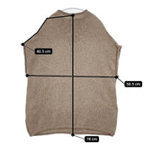 45R/45rpm 45星カシミヤの馬比古ベスト 定価56100円 ノースリーブニット サイズ4 ベスト ベージュ レディース フォーティーファイブアールピーエム【中古】5-1102T∞