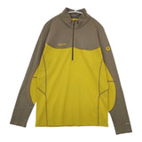 MARMOT CLIMB WOOL STRETCH L MJK-F4057 ハーフジップ カットソー イエロー メンズ マーモット【中古】5-1023T∞