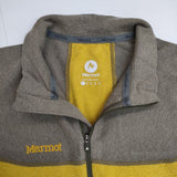 MARMOT CLIMB WOOL STRETCH L MJK-F4057 ハーフジップ カットソー イエロー メンズ マーモット【中古】5-1023T∞