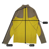 MARMOT CLIMB WOOL STRETCH L MJK-F4057 ハーフジップ カットソー イエロー メンズ マーモット【中古】5-1023T∞