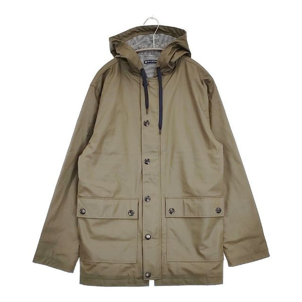 PETIT BATEAU ヨットパーカー レインコート ジャケット カーキ レディース プチバトー【中古】5-1105M∞