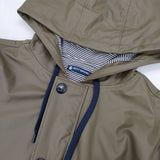 PETIT BATEAU ヨットパーカー レインコート ジャケット カーキ レディース プチバトー【中古】5-1105M∞